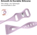 Ouwgagr Slim Band for Women - Compatible with Fitbit Versa 3/4 & Sense Smartwatch, Soft Silicone Sport Strap, 4 Pack Small - Image 3