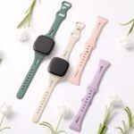 Ouwgagr Slim Band for Women - Compatible with Fitbit Versa 3/4 & Sense Smartwatch, Soft Silicone Sport Strap, 4 Pack Small - Image 4
