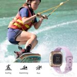 Ouwgagr Slim Band for Women - Compatible with Fitbit Versa 3/4 & Sense Smartwatch, Soft Silicone Sport Strap, 4 Pack Small - Image 5