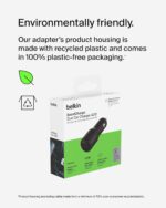 Belkin BoostCharge 42-Watt Dual Port Fast Car Charger w/30W USB-C & 12W USB-A Ports for iPhone 16, 16 Pro, Galaxy S25, S24, Pixel 9 & 8, Nintendo Switch 2 & More - Black - Image 5