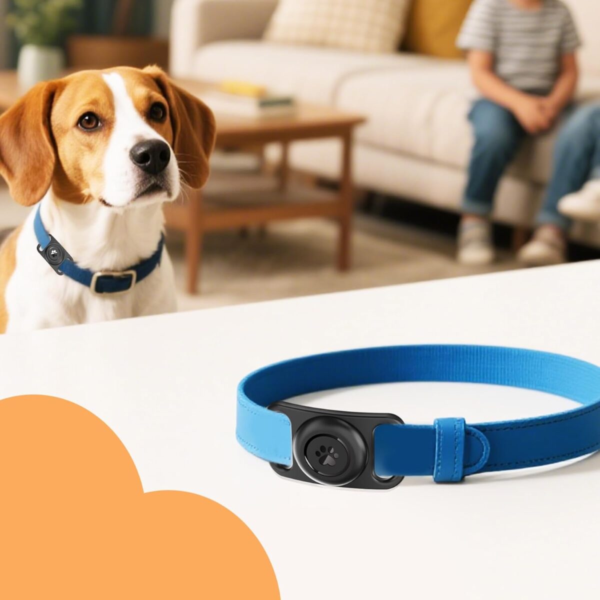 [2 Pack] Waterproof AirTag Dog Collar Holder Case, Silicone Full-Body Protection, Soft Lightweight Stretchable Design for Dog Collars (Black) - Image 9