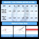 Smart Ring Fitness Tracker Ring - Health Sleep Heart Rate Blood Oxygen Blood Pressure Tracker,Fashionable Diamond Style,IP68, Compatible with iOS,Android, Remote Photograph, Family Care(9#) - Image 5