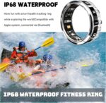 Smart Ring Fitness Tracker Ring - Health Sleep Heart Rate Blood Oxygen Blood Pressure Tracker,Fashionable Diamond Style,IP68, Compatible with iOS,Android, Remote Photograph, Family Care(9#) - Image 7