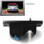 Waterproof 2 in 1 HD 170 Degree Wide Viewing Angle Car Reverse Backup Rear View Camera with Built-in Radar Parking Sensor - Image 4