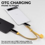 Rolling Square inCharge XL 30 cm - USB-C Cable, Universal Smartphone Cable, Gift for Men, 6-in-1 Universal Charger for Smartphones, Technical Gadget, Yellow, Lightning Cable 100W - Image 7
