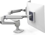 Ergotron – LX Dual Monitor Arm, VESA Desk Mount – for 2 Monitors Up to 27 Inches, 7 to 20 lbs Each – White - Image 3