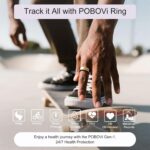 Smart Ring for Women Men- Sleep/Fitness/Stress/Heart Rate Tracker- Menstrual Records - 7 Days Battery Life - Wireless Charging - No APP Subscription - iOS & Android Compatible (Gold, Size 9) - Image 4