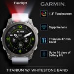 Wearable4U - Garmin Epix Pro Gen 2 Sapphire: Titanium 47 mm Smartwatch|AMOLED Up to 16 Days Battery Life, Multisport & Outdoor GPS Watch w/Flashlights & Gift Bundle - Image 3