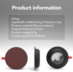 Aimtel Case Compatible with Apple AirTag Sticker,4 Pack AirTag Fabric Mount Adhesive Air Tag Secure Holder for Tv Remote/Luggage/Purses/Jackets/Backpacks/Laptop/Car Air Tags Cover - Image 4