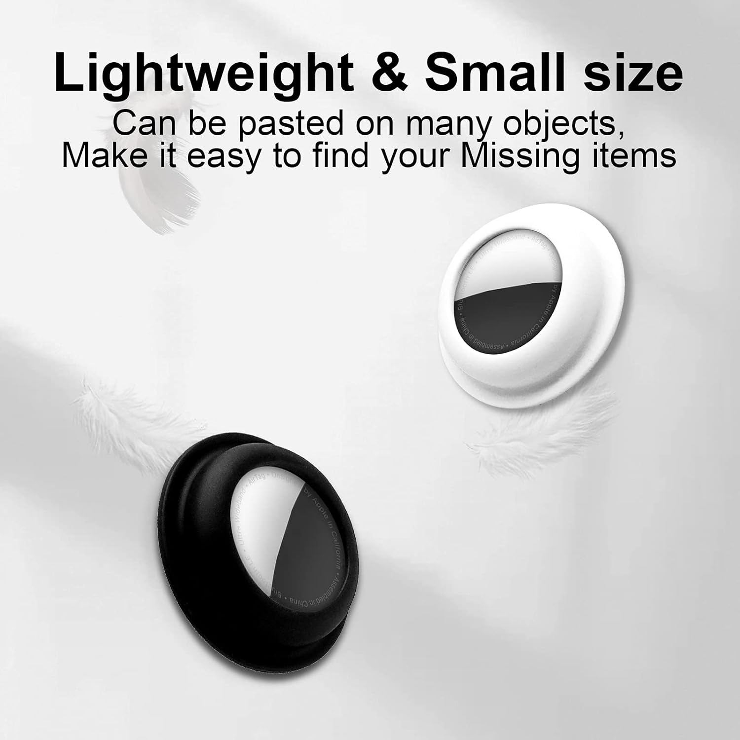 Aimtel Case Compatible with Apple AirTag Sticker,4 Pack AirTag Fabric Mount Adhesive Air Tag Secure Holder for Tv Remote/Luggage/Purses/Jackets/Backpacks/Laptop/Car Air Tags Cover - Image 6