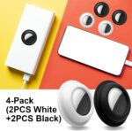 Aimtel Case Compatible with Apple AirTag Sticker,4 Pack AirTag Fabric Mount Adhesive Air Tag Secure Holder for Tv Remote/Luggage/Purses/Jackets/Backpacks/Laptop/Car Air Tags Cover - Image 7