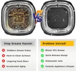 Silicone Splatter Shield for Ninja FN101 Air Fryer, Heat Resistant Silicone Splash Guard Mat for Ninja Crispi Air Fryer, Food-grade Air Fryer Accessories, 2 Pack (Black) - Image 6