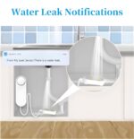 Lancoon WiFi Water Leak Detector with App Alerts Adjustable 100dB Alarm Smart Home Device with 6.5 Feet Detection Line for Basement Bathroom Pool Aquarium - Image 4