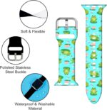 Compatible With Butterfly Apple Watch 38/40/41/42/44/45mm For Women Men,Soft Silicone Sport Animal Gifts Decorations Replacement Wristband Band For Iwatch Series 8 7 6 5 4 3 2 1 SE. - Image 4