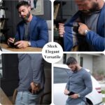 Full Grain Leather Wallet for Men Bifold Wallet RFID Blocking with Extra Capacity 10 Cards Slots with 2 ID Windows - Minimalist Mens Billfold Wallet - Mens Slim Wallet with Gift Box - Black - Image 7