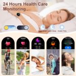 GADIXY Smart Watches for Women(Make/Answer Call) with Diamond:1.32" Fitness Tracker for Heart Rate/Blood Pressure/SpO2/Sleep Monitor,Digital Running Watch for Women Android/iOS,3 Strips - Image 6