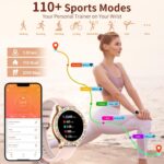 GADIXY Smart Watches for Women(Make/Answer Call) with Diamond:1.32" Fitness Tracker for Heart Rate/Blood Pressure/SpO2/Sleep Monitor,Digital Running Watch for Women Android/iOS,3 Strips - Image 7