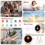 GADIXY Smart Watches for Women(Make/Answer Call) with Diamond:1.32" Fitness Tracker for Heart Rate/Blood Pressure/SpO2/Sleep Monitor,Digital Running Watch for Women Android/iOS,3 Strips - Image 9