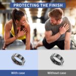 Ring Cover Compatible with Oura Ring, 6 Pack Silicone Ring Protector for Oura Ring Gen3 Working Out, Accessories Men and Women (Clear*3+Purple*3, S (6/7/8/9/10)) - Image 6
