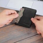 Minimalist RFID Wallet for Men and Women | Slim Bifold Credit Card Holder Wallet | Men's Business Card Case | Genuine Leather Front Pocket wallet with Gift Box - Image 3