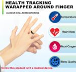 Smart Ring Health Tracker with Free Subscription, Fitness Sleep Heart Rate Blood Oxygen Tracking Ring with Charging Case,Great Gift for Women & Men,Silver - Image 5