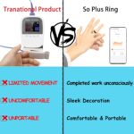 Smart Ring Health Tracker with Free Subscription, Fitness Sleep Heart Rate Blood Oxygen Tracking Ring with Charging Case,Great Gift for Women & Men,Silver - Image 6