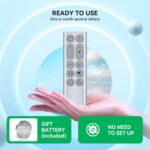Replacement Remote Control for Dyson HP04 HP05 HP06 HP07 HP09 (Silver) Compatible with Hot+Cool Fans & Air Purifiers - Image 3