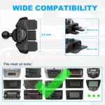 CD Slot Car Grips Phone Holder,CD Slot Phone Holder for Grip/Socket,Car Mount for Pop Socket Compatible with Magsafe Wallet, Black - Image 6