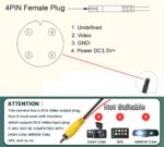 HD Backup/Front/Side View Camera, GreenYi AHD 720P Reverse Rear Cam for Car, SUV, RV, Trailer, Camper, Van, Pickup, Metal Shell, Adjustable Fisheye Lens, 170 Degrees Viewing Angle(Black) - Image 5