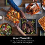 Ninja SP201 Digital Air Fry Pro Countertop 8-in-1 Oven with Extended Height, XL Capacity, Flip Up & Away Capability for Storage Space, with Air Fry Basket, Wire Rack & Crumb Tray, Silver - Image 3