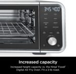 Ninja SP201 Digital Air Fry Pro Countertop 8-in-1 Oven with Extended Height, XL Capacity, Flip Up & Away Capability for Storage Space, with Air Fry Basket, Wire Rack & Crumb Tray, Silver - Image 7