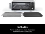 Ninja SP201 Digital Air Fry Pro Countertop 8-in-1 Oven with Extended Height, XL Capacity, Flip Up & Away Capability for Storage Space, with Air Fry Basket, Wire Rack & Crumb Tray, Silver - Image 9