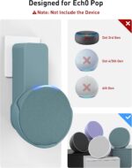 Maxonar Wall Mount, Ech0 P0p Wall Mount Speaker Holder No Screws and Drill Needed Cable Hidden Storage Compatible with Google Nest, Ech0 P0p- Green - Image 5