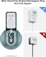 Maxonar Wall Mount, Ech0 P0p Wall Mount Speaker Holder No Screws and Drill Needed Cable Hidden Storage Compatible with Google Nest, Ech0 P0p- Green - Image 8