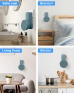 Maxonar Wall Mount, Ech0 P0p Wall Mount Speaker Holder No Screws and Drill Needed Cable Hidden Storage Compatible with Google Nest, Ech0 P0p- Green - Image 9