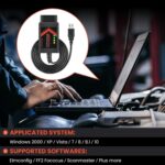 ELM327 OBD2 Adapter Compatible with F150 F250 and More, for MS/HS CAN Automatically Switch, OBDII Diagnostic Scanner via USB for Windows only - Image 6