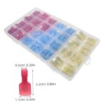 200pcs Insulated Nylon Spade Connectors Kit Quick Disconnect Electrical Terminals for Efficient Wiring Assembly and Space Saving Cable Management - Image 3