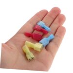 200pcs Insulated Nylon Spade Connectors Kit Quick Disconnect Electrical Terminals for Efficient Wiring Assembly and Space Saving Cable Management - Image 5