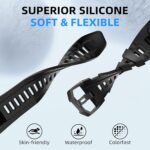 TiMOVO Rugged Sports band Compatible with Amazfit T-Rex 3, Soft Silicone Adjustable watch band for T-Rex 3, with 1 Install Tool - Image 4