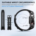 TiMOVO Rugged Sports band Compatible with Amazfit T-Rex 3, Soft Silicone Adjustable watch band for T-Rex 3, with 1 Install Tool - Image 6