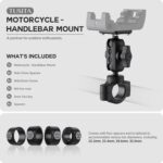 TUSITA Motorcycle GPS Mount Compatible with Garmin Montana, Zumo XT GPS - Handlebar Base with Double Socket arm - Image 3