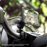 TUSITA Motorcycle GPS Mount Compatible with Garmin Montana, Zumo XT GPS - Handlebar Base with Double Socket arm - Image 6