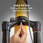 Elevation Lab TagVault™ AirTag Mountain Bike (2 Pack) - The Hidden AirTag Fork Mount | for Tapered Head Tubes | Anti-Theft, Ultra-Secure - Image 7