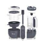 Babymoov Duo Meal Station Grey: Multi-Speed Baby Food Maker Steamer and Puree Blender, Baby Food Processor that warms & defrosts (Nutritionist Approved) - Image 9