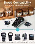 Oozmas Replacement for DYMO 160 Label Maker Refill Label Cassette 1/2 Inch Black on White D1 Label Tape 45013 S0720530 for LabelManager 280 160 360D 420P 450D Refill Cartridge, 3 Pack - Image 3