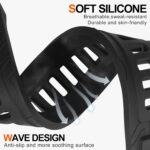 Rugged Military Silicone Band Compatible with Amazfit T-Rex 3, Soft Breathable Straps Wristbands Bracelet Replacement for T-Rex 3 Band Men Women - Image 6