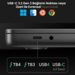 Cudy USB 3.2 Gen 2 Dual 4K 60Hz Display Docking Station, Up to 2 Monitor Display, 10Gbps USB C, 2 HDMI & Display Ports, 1000Mbps RJ45 Port, 100 Watts PD, 150 Watts PSU, DisplayLink, CS700 - Image 8