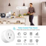 Smart Plug, Wi-Fi Outlet Compatible with Alexa, Google Home & IFTTT, Remote Control & Timer Function, No Hub Required, 2.4GHz WiFi Only - Image 4