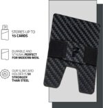 Fidelo Slim Wallet for Men – RFID Blocking Minimalist Credit Card Holder with Sliding Pop-Up Design, Front Pocket Wallet - Image 3