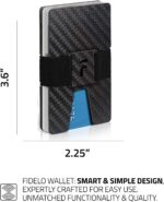 Fidelo Slim Wallet for Men – RFID Blocking Minimalist Credit Card Holder with Sliding Pop-Up Design, Front Pocket Wallet - Image 4